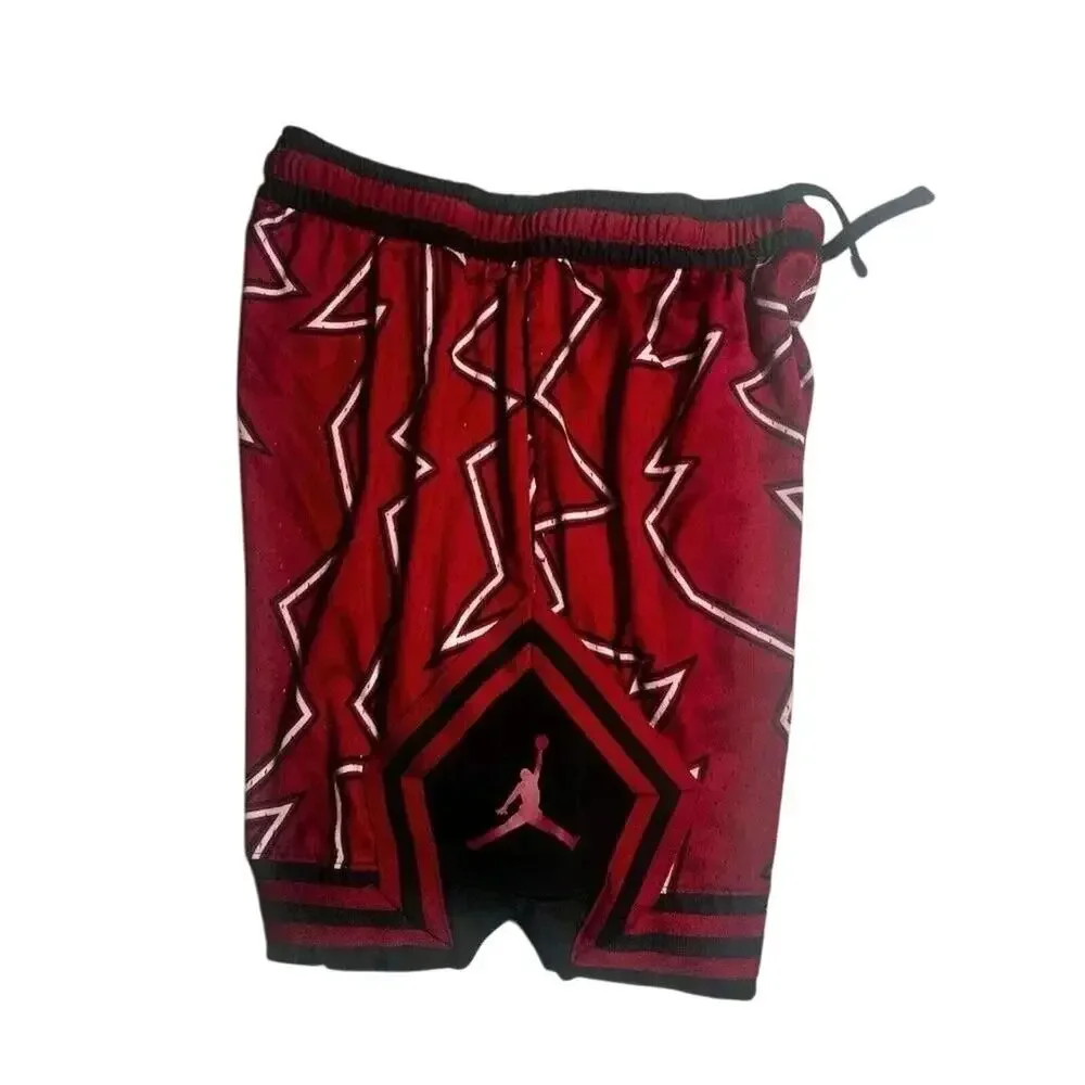 Nike Air Jordan Jumpman AOP Mesh Shorts Red Black XL